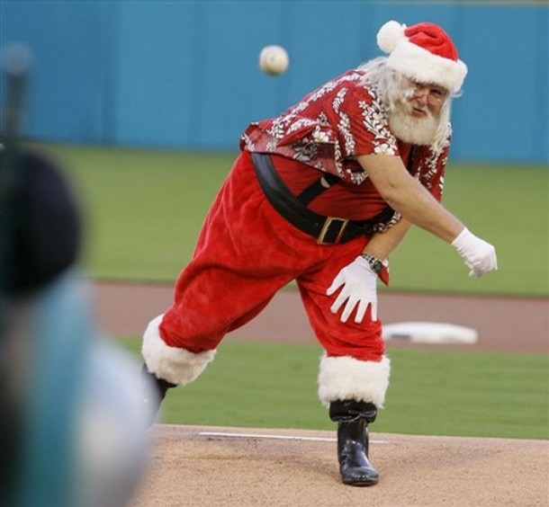 Santa's got a mean slider